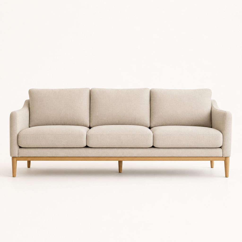 Oatmeal linen sofa